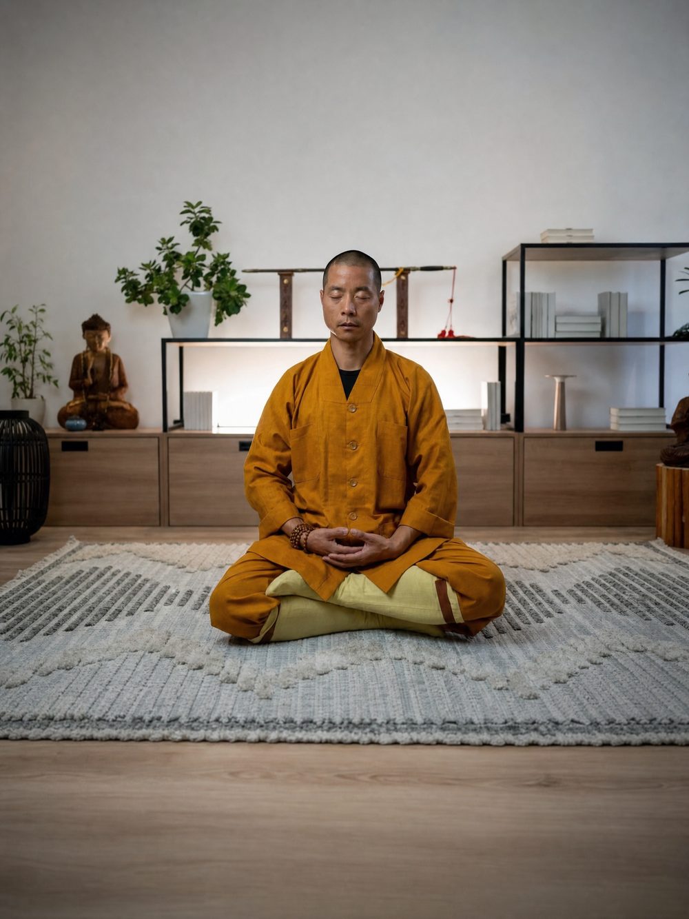 Meister Shi Yan Lu in Meditation